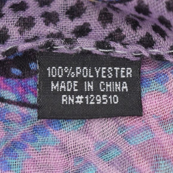 Mandala Houndstooth Infinity Circle Fashion Scarf Pink Purple Blue Scarves 64" - Picture 6 of 8